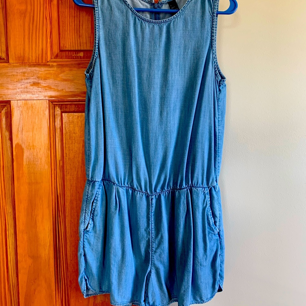 Denim Romper